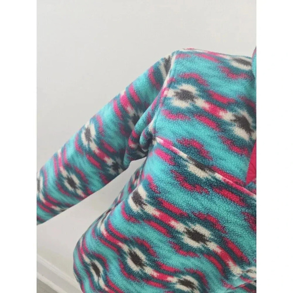 Patagonia Synchilla Wild Desert Aztec Western Pullover Fleece Jacket Sweater XS - Picture 3 of 14